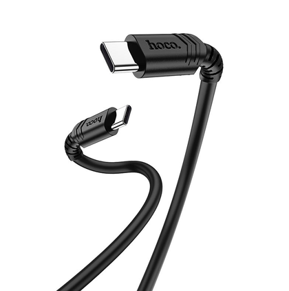 Hoco 1.5m 100W 5A USB-C to USB-C cable. Fast charge/data for iPhone 15, iPad 2020 to 2023, laptop, Samsung & android phones with USB C port. X62 Black
