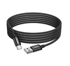 Hoco 3 metre 3a USB-A to USB-C, for Android and USB-C Devices. Braided cable. Fast charge/data cable. X91 Black