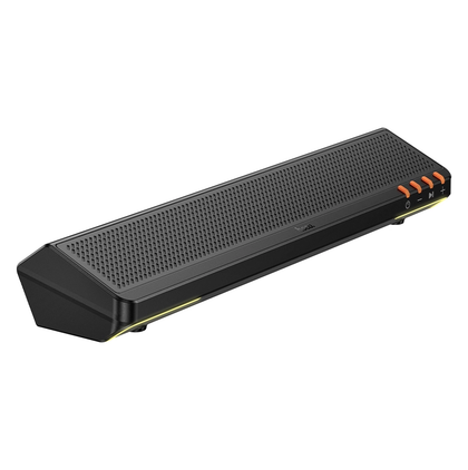 Hoco BS66 Mini Bluetooth Sound Bar Speaker, 5W, USB/TF/FM/AUX, Portable Desktop Audio – Black