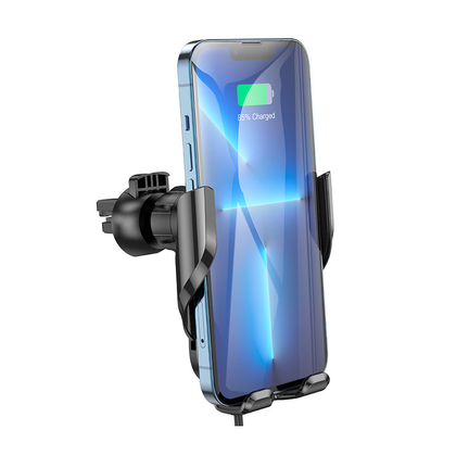 Hoco CA202 Enlightener Wireless Car Charger Phone Holder 15W Fast Charging for 4.5–7 Inch Smartphones