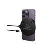 Hoco CW62 MagSafe Wireless Charger 15W Fast Charging Pad with LED Display – Black (USB-C, Aluminum, 1.2 m Cable, Qi Compatible)