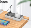 Hoco DC56 Cool Power Strip Socket Extension Board 3 AC Outlets + 3 USB + 1 Type-C, 2M Cable, 2500W, 18W Fast Charging