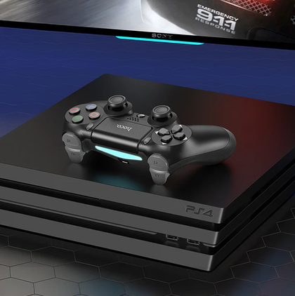 Hoco DGM01 Cool Play Multi-Function Wireless PS4 Controller – Black, Bluetooth, Dual Vibration, Touchpad, 600mAh Battery