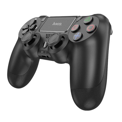 Hoco DGM01 Cool Play Multi-Function Wireless PS4 Controller – Black, Bluetooth, Dual Vibration, Touchpad, 600mAh Battery