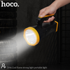 Hoco DI46 Cool Flame Long Range Portable LED Light – 1200mAh Rechargeable Flashlight with Type-C Charging – Black