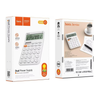 Hoco DI83 12-Digit Electronic Calculator – Solar & Battery Powered – White