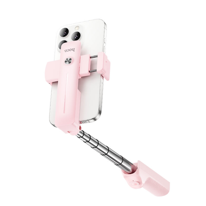 Hoco DYY03 Cool Mini Pocket Selfie Stick Pink. 7-Section Telescopic, 360°/180° Rotation, for 4.5-7.2