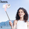 Hoco DYY03 Cool Mini Pocket Selfie Stick Pink. 7-Section Telescopic, 360°/180° Rotation, for 4.5-7.2" Smartphones