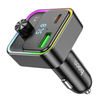Hoco E81 Bluetooth FM transmitter. Handsfree calling, Dual USB fast car charger. USB C PD 30W & USB-A 18W QC3