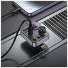 Hoco E86 bluetooth FM transmitter handsfree calling dual car charger USB C PD 30W QC3 USB A flash drive support MP3 / WMA / WAV / FLAC in-car