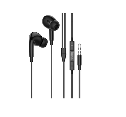 Hoco Earphones headset for iPhone Android Volume Buttons and Microphone with 3.5mm Black3D surround sound. M101 Pro Black
