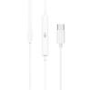 Hoco Earphones headset for iPhone Android Volume Buttons and Microphone with USB C. 3D surround sound. M101. White. iPhone 15,16,17, Android
