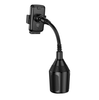 Hoco H63 Utmost Car Cup Holder Phone Mount, Push-Type Clamp, 360° Rotation, Flexible Rod, for 4.5–7" Phones, Black