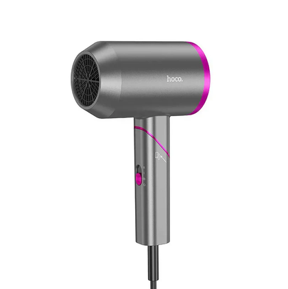 Hoco HP13 Plus Professional Hot & Cold Air Foldable Hair Dryer – 1600W - Rose Red