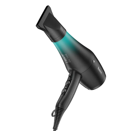 Hoco HP15 Professional Hot & Cold Air Hair Dryer – 2400W Powerful Motor, Lightweight & Fast Drying. Green  & Black