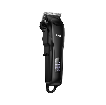 Hoco HP24 Electric Hair Clipper Black – Digital Display, 2000mAh Battery, 200 Min Runtime, 4 Combs, USB Rechargeable