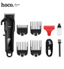 Hoco HP24 Electric Hair Clipper Black – Digital Display, 2000mAh Battery, 200 Min Runtime, 4 Combs, USB Rechargeable