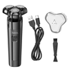 Hoco HP32 Electric Shaver for Men, 3-Blade Wet & Dry Razor, Waterproof, LED Display, Travel Lock – Black