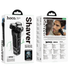 Hoco HP32 Electric Shaver for Men, 3-Blade Wet & Dry Razor, Waterproof, LED Display, Travel Lock – Black