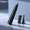 Hoco HP37, 3-in-1, Multifunctional Nose Hair Trimmer, Black, Rechargeable, with Razor Blade, Eyebrow Trimming Blade, Cleaning Brush.
