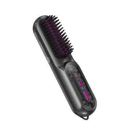 Portable Cordless Hair Straightener – 110-190°C, 4000mAh Battery, USB-C Rechargeable, Travel Size with Carrying Bag