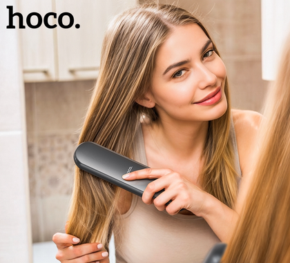 Portable Cordless Hair Straightener – 110-190°C, 4000mAh Battery, USB-C Rechargeable, Travel Size with Carrying Bag