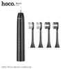 Hoco HP60 Intelligent Electric Toothbrush, 4 Brush Heads, 80 Days Battery, IPX7 Waterproof, Black