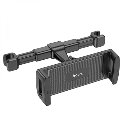 Hoco Headrest Car Holder: 360° Rotation, for Phones, Tablets, iPad. sized 4.7-12.9 inches. Shockproof. Easy Install for In-Car Entertainment. CA121