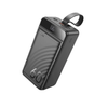 Hoco J123C 60000mAh Power Bank with Digital Display, PD20W Fast Charging & Built-In LED Light – Black