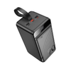 Hoco J123D 90000mAh Power Bank with 22.5W PD Fast Charging, 3 USB & Type-C, Torch Light – Black