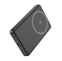 Hoco J125 Power Bank 5000mAh PD20W Magnetic MagSafe Wireless Fast Charger – Black