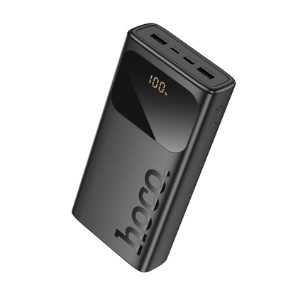 Hoco J144A Hymn 30000mAh Power Bank Portable Charger with Dual USB & LED Digital Display – Black