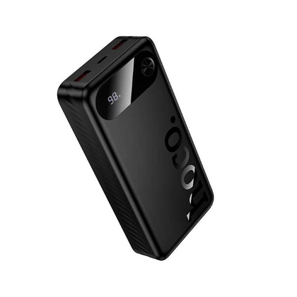 Hoco J154A Victorious 20000mAh Portable Power Bank, 22.5W QC + 20W PD Fast Charger, Dual USB + USB-C, Black