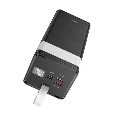 Hoco J86A Powermaster 50000mAh Power Bank with LED Lamp, 22.5W Fast Charging, USB & Type-C Output – Black