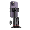 Hoco K23 Auto Face Tracking 360° Phone Holder with Remote Control, Tripod Mount, 4.5–7" Smartphone Compatible – Black