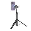 Hoco K25 Sherkhan 4ft Magnetic Aluminum Alloy Anti-Shake Selfie Stick Tripod with Bluetooth Remote. Black