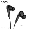 Earphones Pro for iPhone. Wired, In-ear, Mic, Volume and Call answer buttons. Compatible with iPhone 7 to 14. Plug and Play. Hoco M111 Pro. Black.