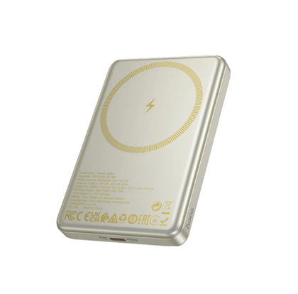Hoco Q26 Joy 10000mAh PD20W Magnetic MagSafe Fast Wireless Charging Power Bank – White