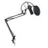 Hoco Studio USB Condenser Gaming Microphone with Boom Arm, Shock Mount, POP Filter & Windshield – Plug & Play for PC & Mac