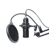 Hoco Studio USB Condenser Gaming Microphone with Boom Arm, Shock Mount, POP Filter & Windshield – Plug & Play for PC & Mac