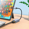 Hoco UA37 USB Type C to Ethernet Adapter 1000 Mbps Gigabit Network Aluminum Alloy Metal Gray