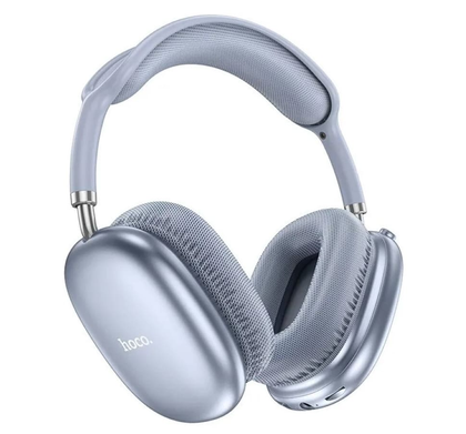 Hoco W35 Air Blue Wireless BT 5.3 Headphones. Microphone, AUX, Deep Bass Hi-Fi Audio. 45hr Music/Talk. SD Card Support