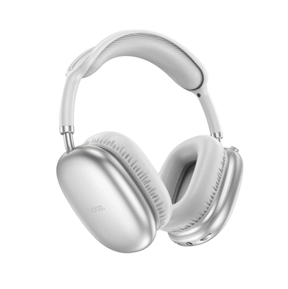 Hoco W35 Air Sliver Wireless BT 5.3 Headphones. Microphone, AUX, Deep Bass Hi-Fi Audio. 45hr Music/Talk. SD Card Support