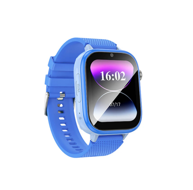 Hoco Y101 Kids 4G Smart Watch with GPS, WiFi, Camera, 1.83″ HD Screen, Nano SIM, Android 8.1, IP65 Waterproof – Blue