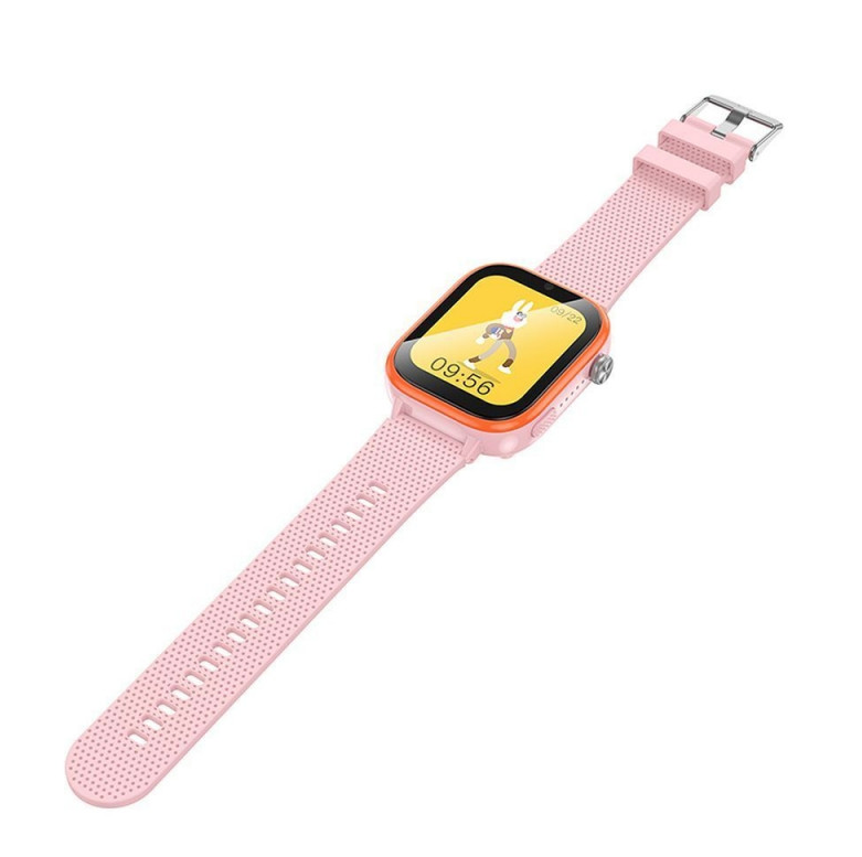 Hoco Y101 Kids 4G Smart Watch with GPS, WiFi, Camera, 1.83″ HD Screen, Nano SIM, Android 8.1, IP65 Waterproof – Pink