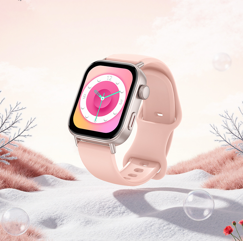 Hoco Y32 Smart Watch Pink – Bluetooth Calling, 1.75" Display, IP67 Waterproof, Heart Rate & Sleep Monitor, 5-Day Battery