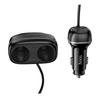 Hoco Z59 48W Dual Port Car Charger (PD30W+QC3.0) with Dual Power port Slots – Black