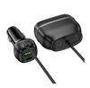 Hoco Z59 48W Dual Port Car Charger (PD30W+QC3.0) with Dual Power port Slots – Black