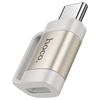 Hoco iPhone/iPad Socket to USB-C Plug converter. Charging cable adapter. Compatible with iPhone 5 to 14 cable. UA31E. Gold
