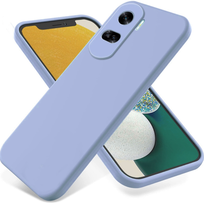 Honor 90 Lite phone case Soft Flexible Rubber Protective Cover blue liquid silicone